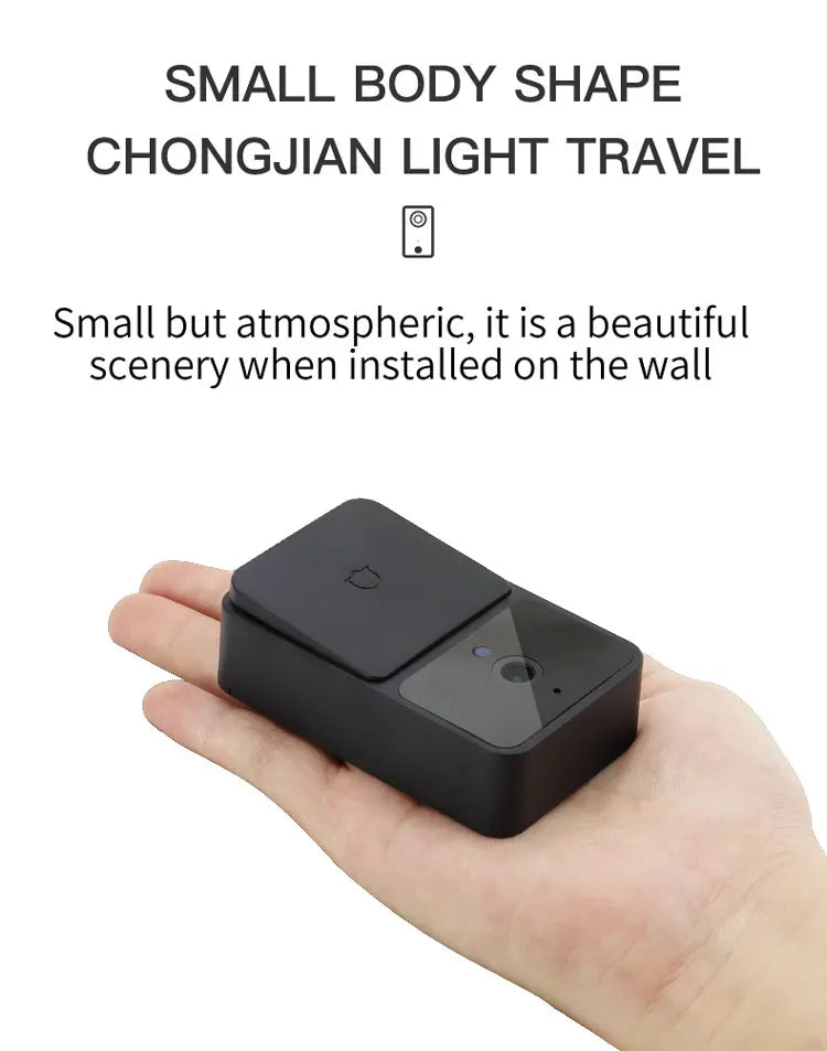 WiFi Video Doorbell Camera – HD Night Vision, Wireless Smart Home Security, Battery-Powered, Two-Way Intercom with Voice Changer