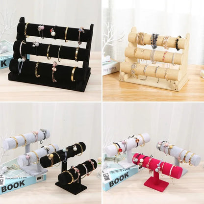 Velvet Bracelet & Watch Display Rack – Jewelry Storage & Display Props