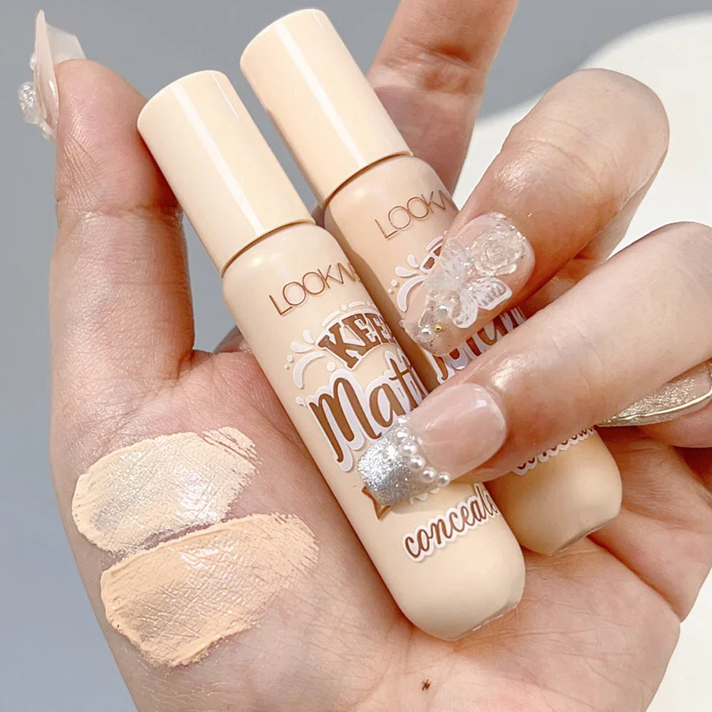 Waterproof Matte Liquid Concealer – Moisturizing Cream for Acne, Dark Circles, Face Contouring & Foundation Makeup