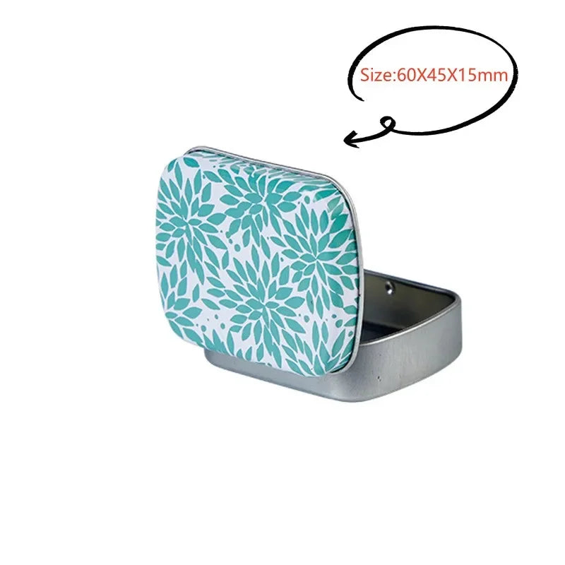 Square Silver Tin Storage Boxes – Small Metal Box for Jewelry, Keys, Coins & Wedding Candy