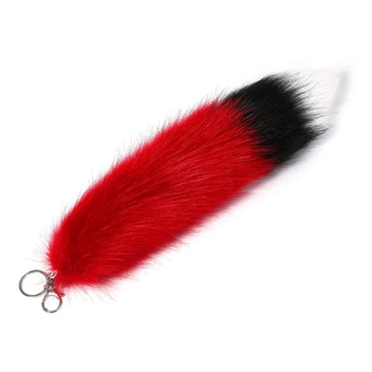 New Fashion Wolf Tail Fur Keychain – Unisex Car Keyring & Bag Charm Accessory Gift