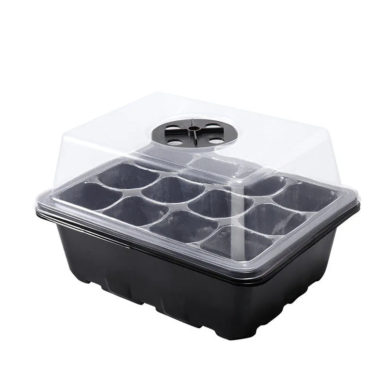 12-Well Plastic Seedling Tray | Insulated Pot for Succulent & Seed Sowing
