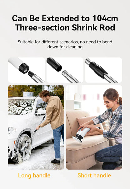 Cordless Electric Cleaning Brush – Multifunctional Handheld Spin Scrubber with 7 Attachments for Bathroom & Kitchen