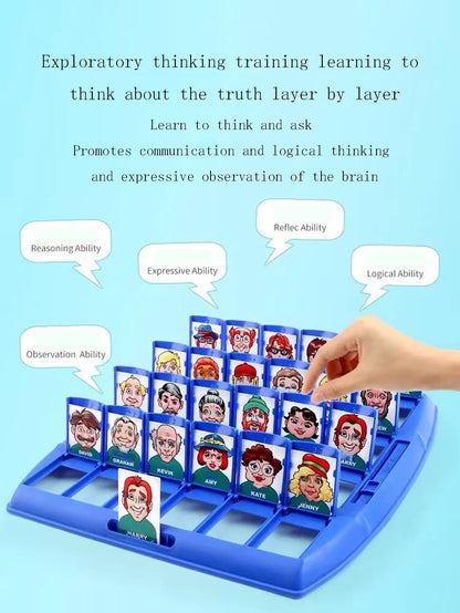 Head Game Logical Thinking Puzzle – Guess Who I Am, Parent-Child Interactive Board Game for Children