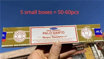 5BOX NAG Champa Indian Incense Set – Satya Handmade Sticks with 6 Aromatic Scents for Home & Meditation