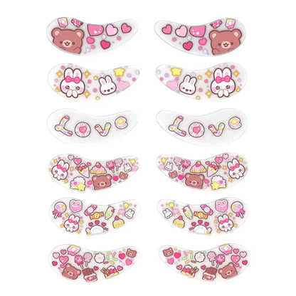 Blackwings Reusable Silicone Cooling Eye Patches – Gel Eye Mask for Dark Circles & Puffy Eyes (6 Pairs)