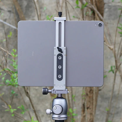 Universal Aluminum Alloy Tablet & Phone Stand – Adjustable Tripod Holder Clip for Mobile Devices