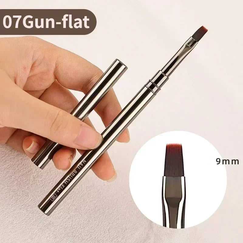 Nail Art Liner Brushes for Striping & Drawing – 6 to 25mm Design Pens, Professional Manicure Tools