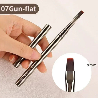 Nail Art Liner Brushes for Striping & Drawing – 6 to 25mm Design Pens, Professional Manicure Tools
