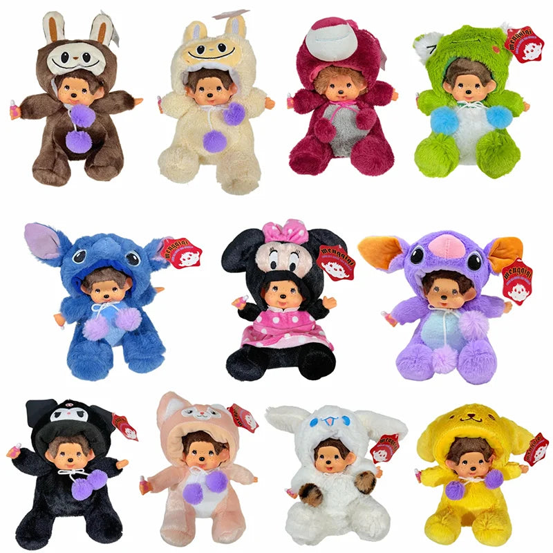 Disney 20cm Kawaii Plush Toy – Stitch Mickey Totoro Stellalou Linabell Stuffed Doll Gift