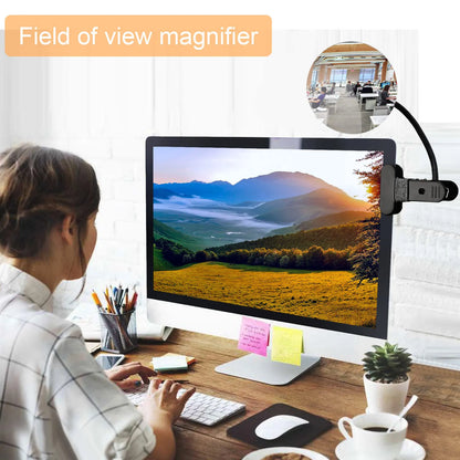 4-Inch Round Clip-On Security Mirror: Flexible Rearview for Car, Office, and Personal Privacy Safety