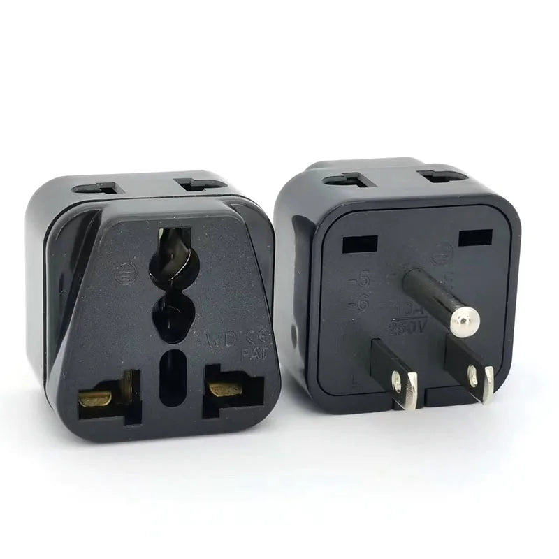 Universal 2-in-1 Travel Adapter Plug – Japan, America, EU, UK, AU to US Type A/B Charger for Canada & Thailand