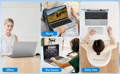 14.1" Portable Windows 11 Pro Laptop — Intel Core i9, 16GB RAM, 1TB/2TB SSD, HD Screen Gaming PC
