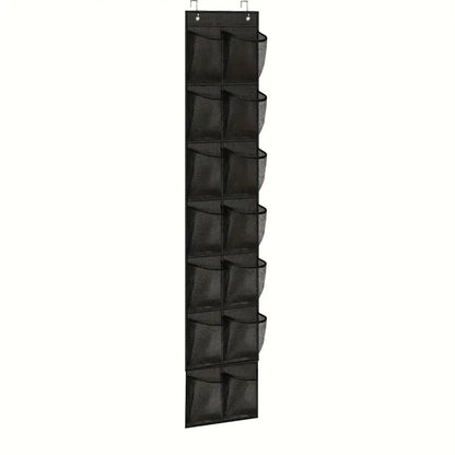 Over The Door Shoe Organizer - 12/14/24/28/35/40 Pocket Large Mesh Hanging Rack for Closet Shoe Storage