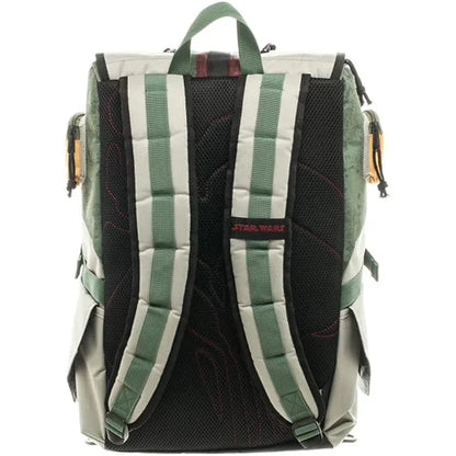 Disney Star Wars Boba Fett Mandalorian Backpack | Large Capacity Laptop & Travel Bag for Boys, Anime School Bag