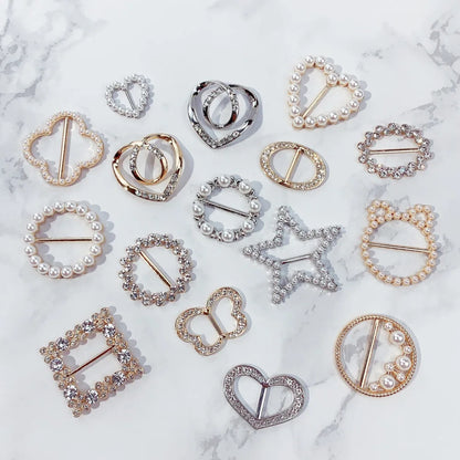 Creative Knot Buckles – Geometric T-Shirt & Scarf Waist Tightening Buttons, Clothing Accessories