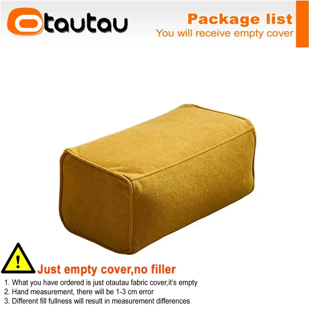 OTAUTAU Outdoor 4ft Waterproof Chenille Bean Bag Cover - Poolside Lounger Sofa Bed