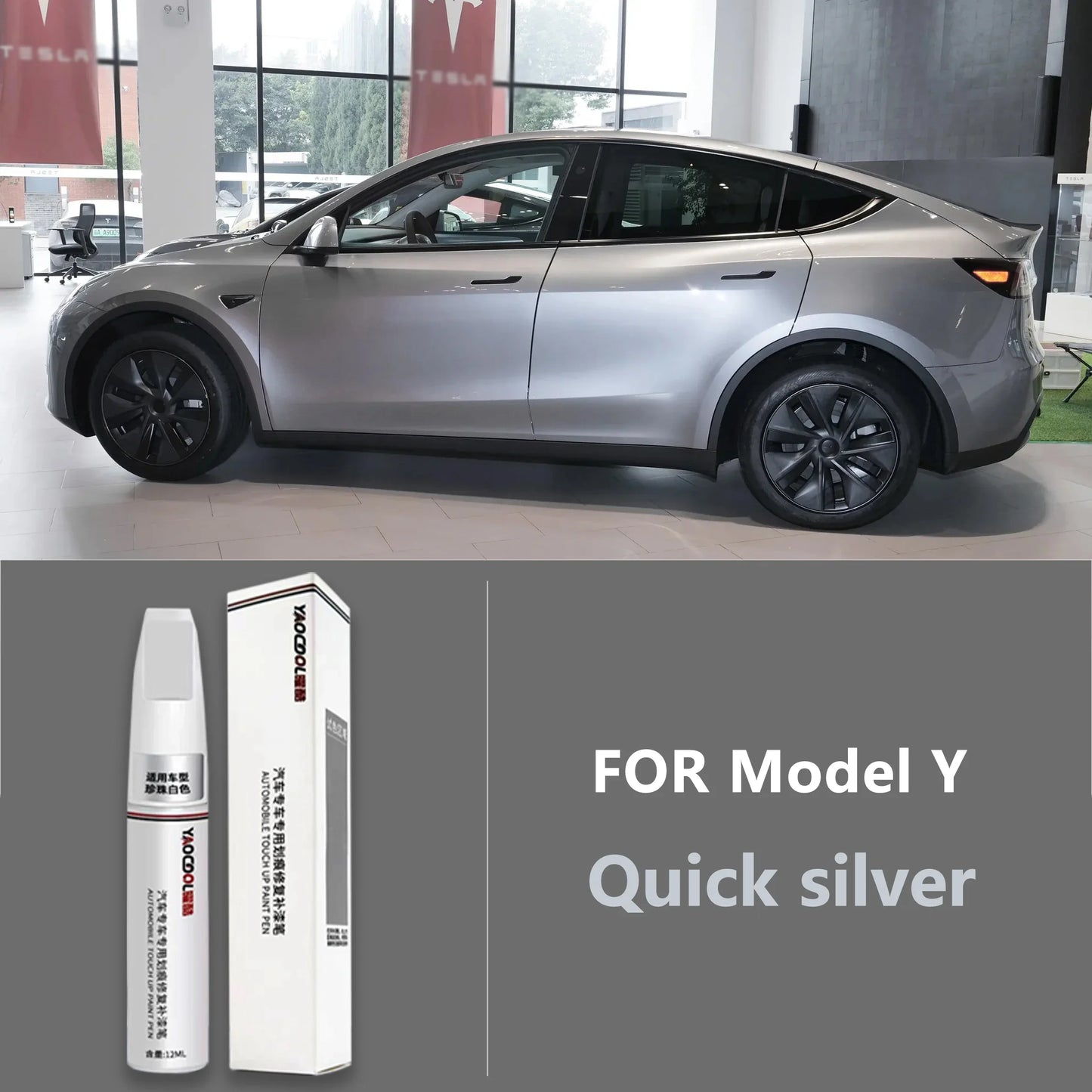 Tesla Model 3/Y/X Pearl White Paint Repair Pen – Touch-Up Kit for Auto Paint Restoration