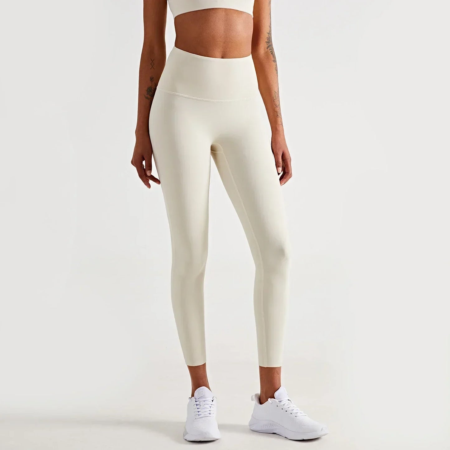 Women’s Lycra Four-Way Stretch Yoga Pants – High Waist Seamless Sports Leggings, T-Line Free Gym Fitness Wear