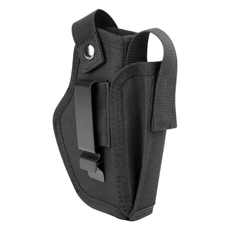 Outdoor Tactical Concealed Carry Gun Holster Belt with Bullet Clip – IWB/OWB Airsoft & Handgun Pistol Storage Bag for Hunting