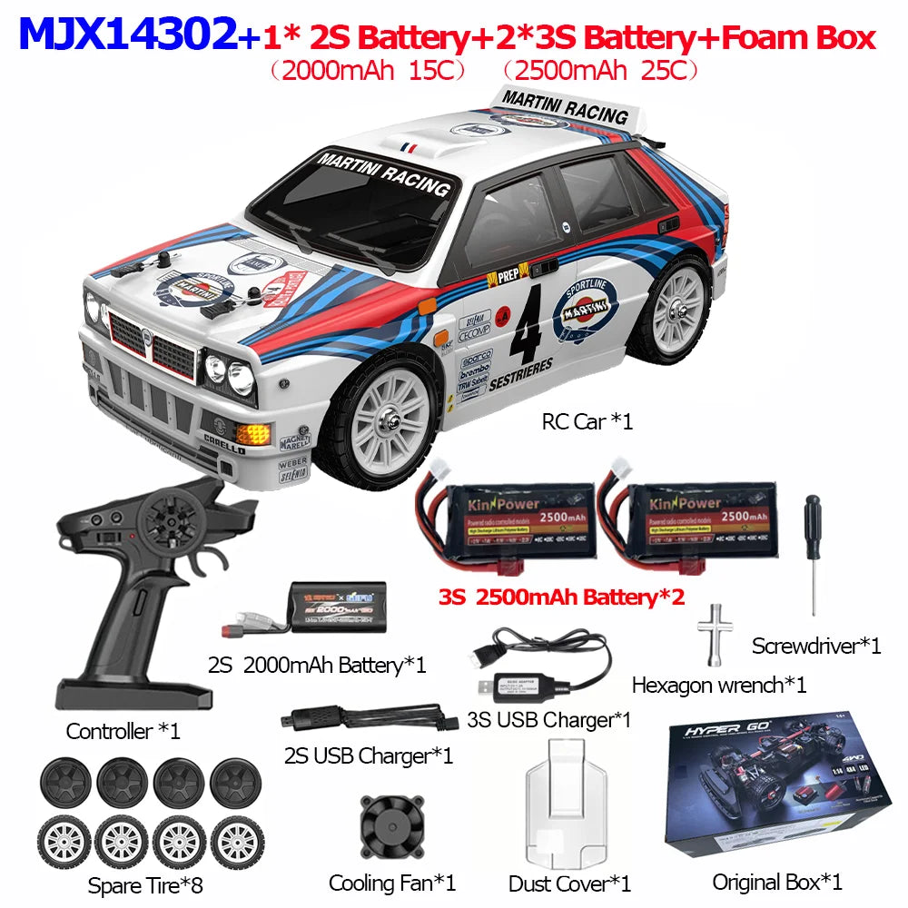 MJX 14301/14302/14303 1/14 RC Car — 55km/h Brushless HYPER GO 2.4G 4WD Off-Road High-Speed Remote Control Car Truck Hobby Toy