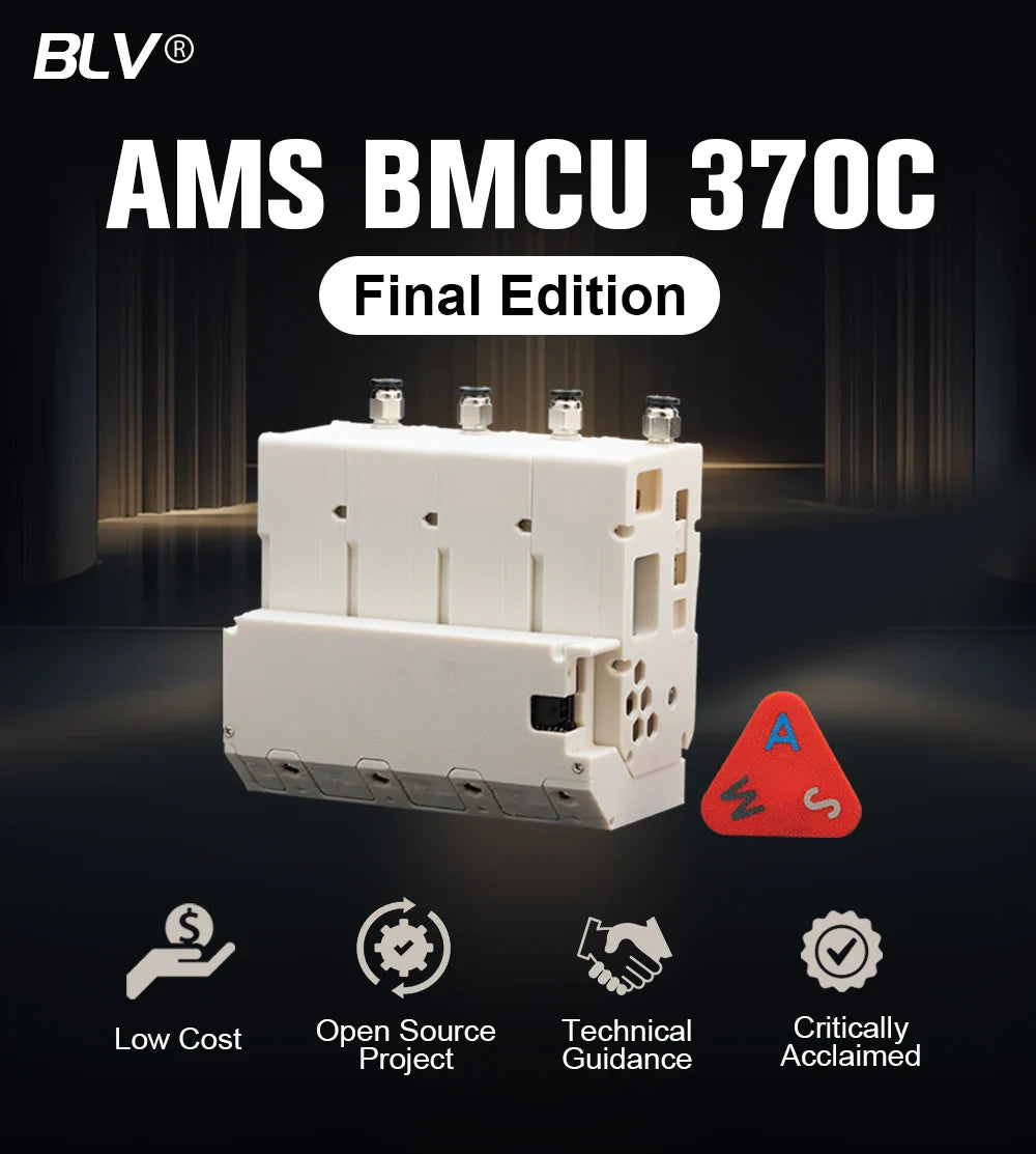 BLV AMS Lite BMCU370C Auto Refill Farm — Durable 3D Printer Accessory for A1 & A1 MINI, Strictly Tested, Type-C Support