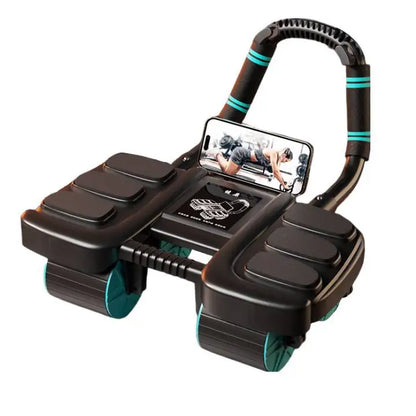 Abdominal Wheel Exerciser – 6 Wheel Slider with Automatic Rebound & Anti-Slip for Home Gym Fitness