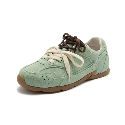 AIYUQI Women’s Sneakers 2025 — Non-Slip Leather Running & Training Shoes, Flat Large-Size Sports Shoes