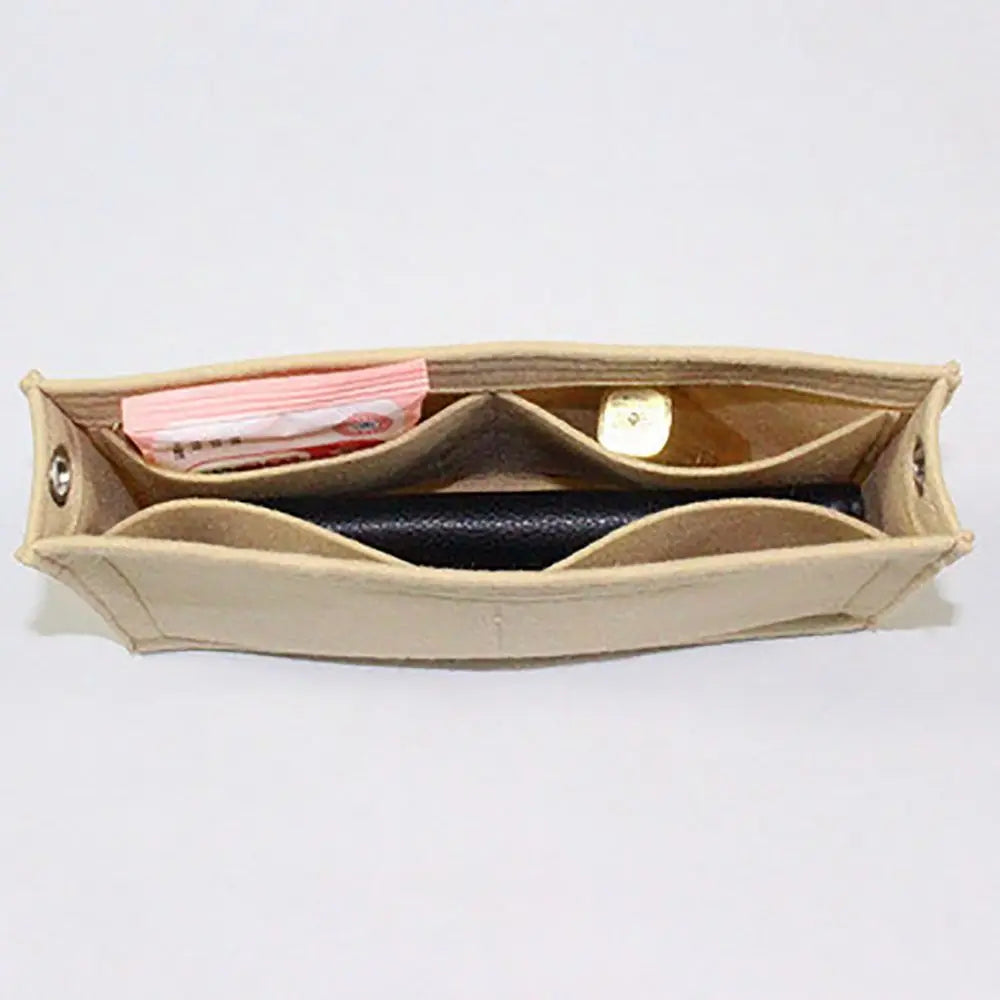 Felt Insert Bag — Durable Portable Purse Liner for Storage & Organization