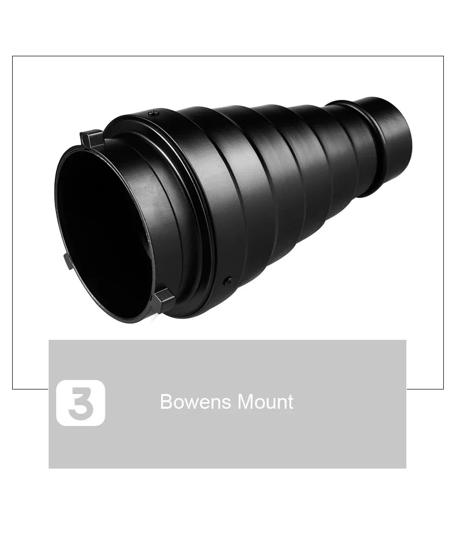 GODOX SN-01 Bowens Mount Large Snoot – Photography Studio Flash Light Fittings, Accessories for Godox S-Type, DE300, SK400 II