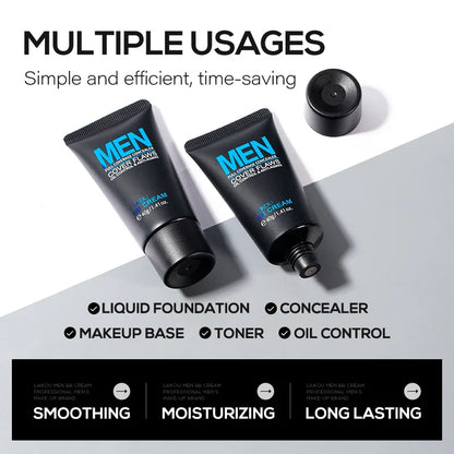LAIKOU Men’s Facial Cleanser – Moisturizing Face Wash for Oil Control, Blackhead Removal & Deep Skin Nourishing Skincare