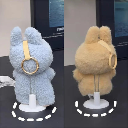 Adjustable Doll Display Stand - Plastic Action Figure Holder Bracket for Labubu, Skull Panda & Collectible Dolls