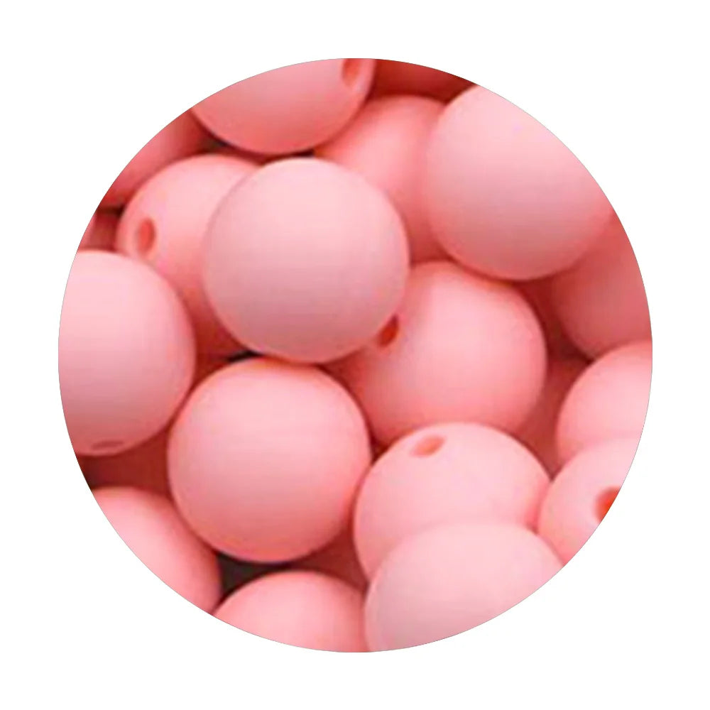 50Pcs Silicone Spacer Beads - 9/12/15mm Round Loose Beads for DIY Necklace Bracelet Jewelry Making