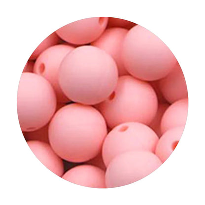 50Pcs Silicone Spacer Beads - 9/12/15mm Round Loose Beads for DIY Necklace Bracelet Jewelry Making