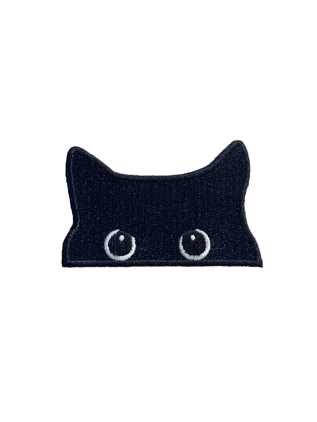 2PCS Embroidered Black Cat Iron-On Patch – Cute Design for Clothing, Jeans & Jacket Decoration