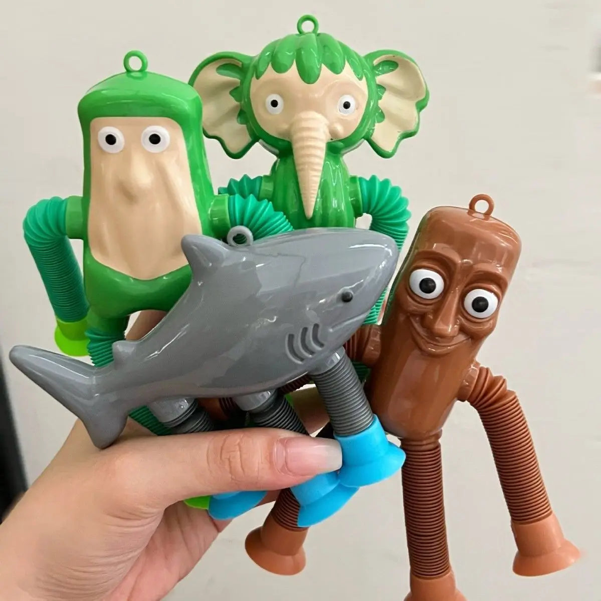 Italian Brainrot Suction Pop Tubes Fidget Toy — Tung Sahur Stretch Tube Stress Relief Sensory Toy for Kids & Adults Gift