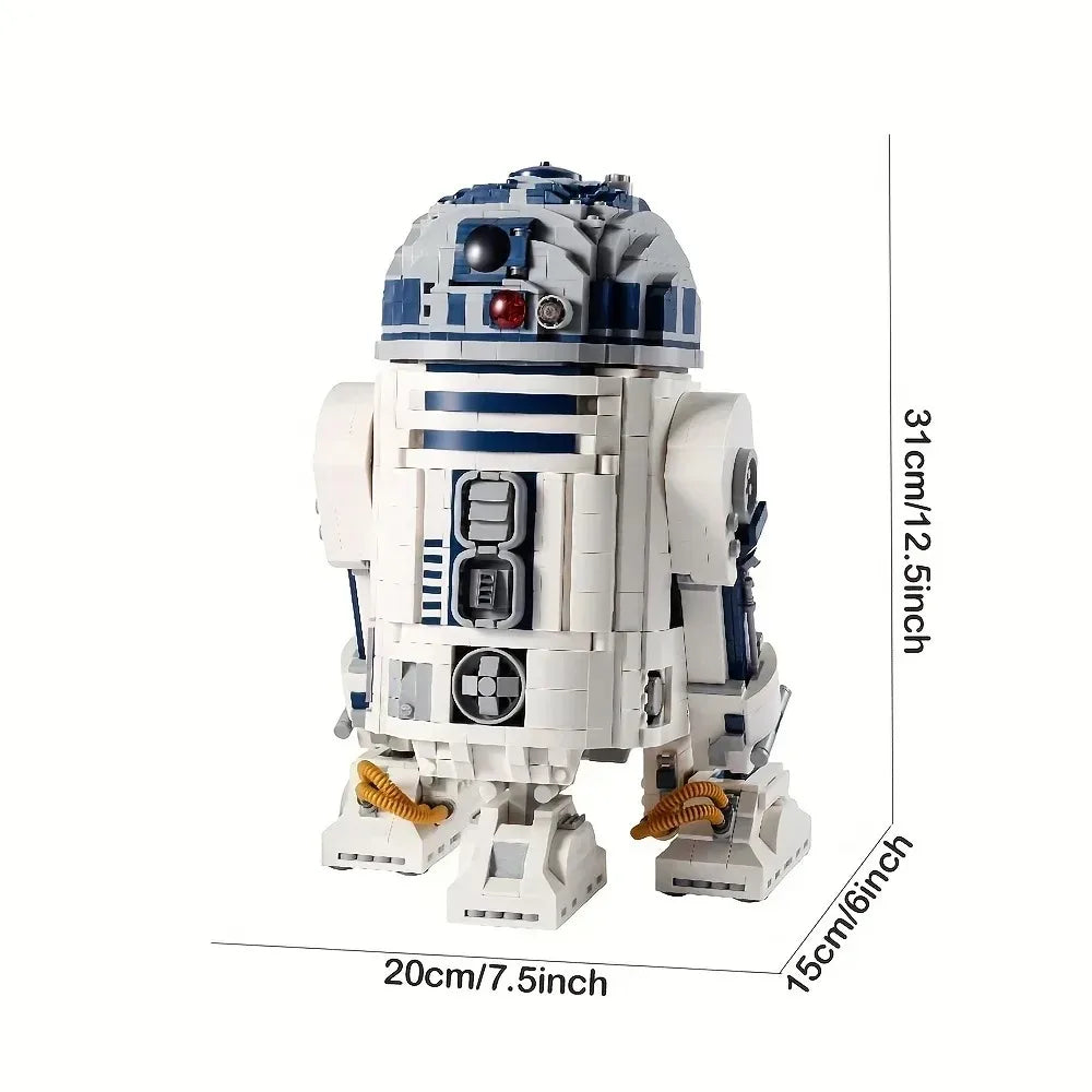 MINISO 75308 Robot Star Space Union R2D2 Model – 2314PCS Building Block Set for Boys Birthday Gifts
