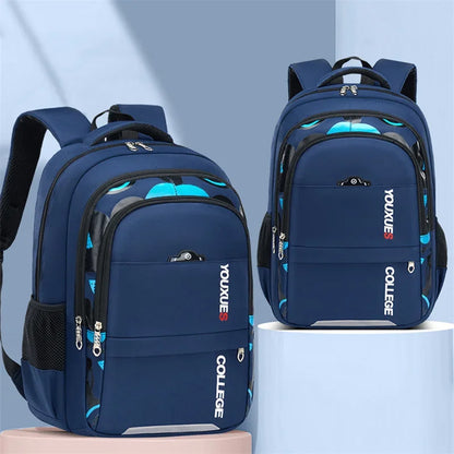 2024 New Kids School Backpack - Waterproof Book Bag for Boys, Durable Primary Schoolbag for Teenagers