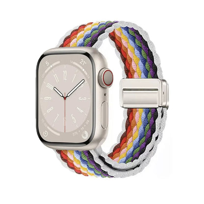 Nylon Braided Apple Watch Band - Durable Replacement Strap for Series 10/9/8/7/6/5/3 SE Ultra 49mm to 38mm