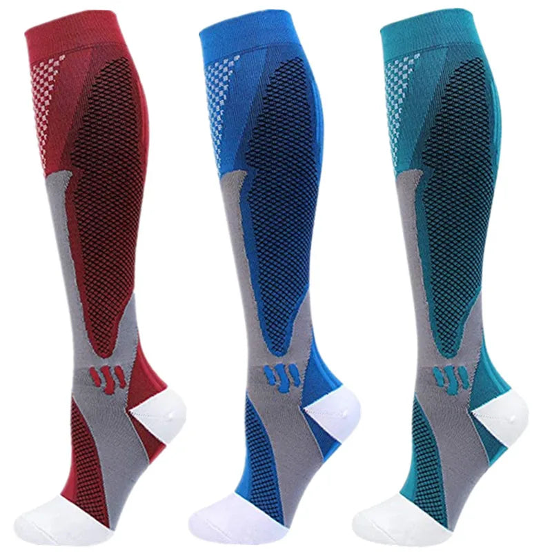 3 Pairs Compression Socks 30 mmHg — S-XXL Medical Socks for Edema, Diabetes & Varicose Veins