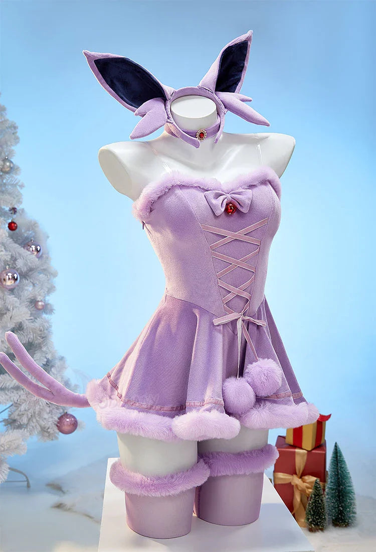 Anime Vaporeon Umbreon Sylveon Cosplay Costume - Sexy Cloak Dress Outfit for Women, Halloween & Christmas