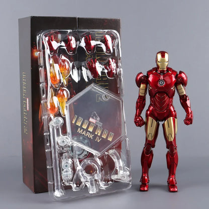 ZD Toys 7" Iron Man Action Figures – Joint Movable MK1 to MK50 Movie Collectible Dolls