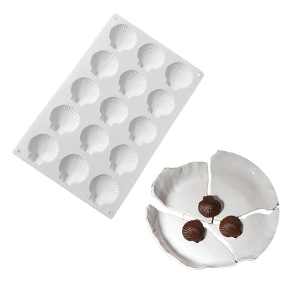 Meibum Marine Theme Silicone Cake Molds – Shell & Pearl Design, Food-Grade Baking & Cake Decorating Tools