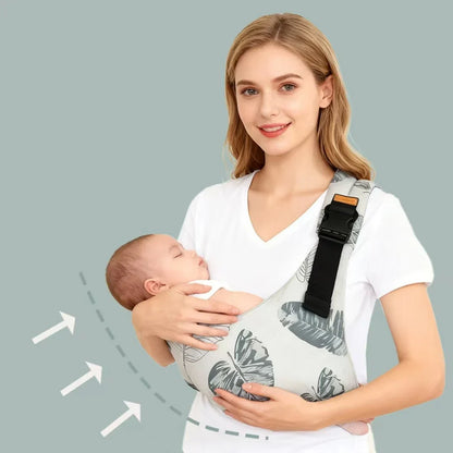 Portable Baby Carrier Wrap - Adjustable Shoulder Sling for Infants & Toddlers with Multifunctional Strap