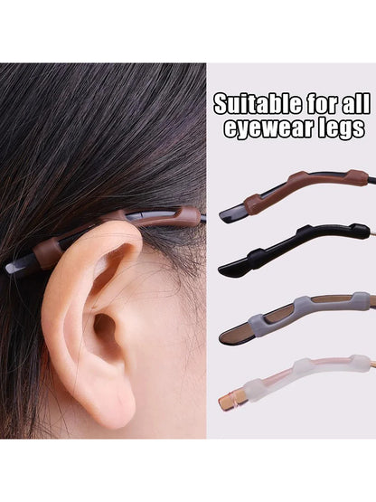 10/20pcs Anti-Slip Silicone Glasses Sleeve – Ear Hook & Frame Brackets for Secure Fit
