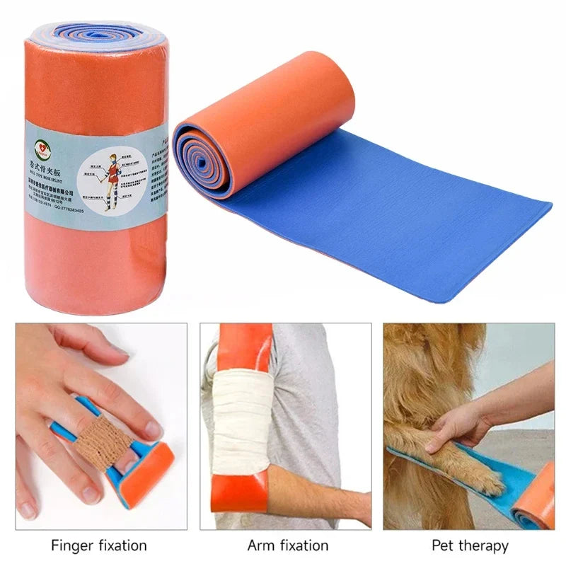 Aluminum Medical Splint Roll – Emergency First Aid Fracture Support for Neck, Arm, Leg & Pet Rescue
