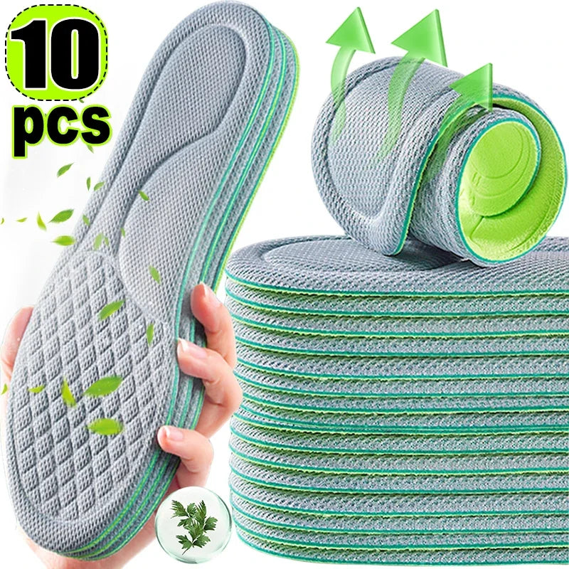 Unisex Soft Memory Foam Orthopedic Insoles – Deodorizing, Sweat-Absorbing & Antibacterial Shoe Accessories for Sports
