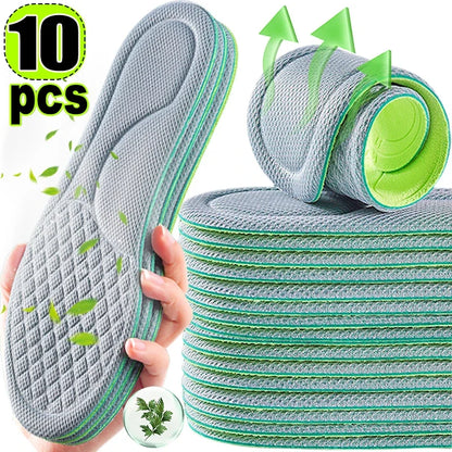 Unisex Soft Memory Foam Orthopedic Insoles – Deodorizing, Sweat-Absorbing & Antibacterial Shoe Accessories for Sports