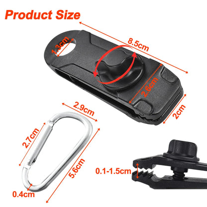 10PC Heavy Duty Awning Clamp Tarp Clips: Lock Grip Fasteners for Outdoor Camping - Pool, Tent, Bungee Cord Tightening