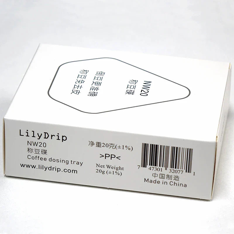 LILYDRIP PP Coffee Dosing Tray with V-Shape Outlet - Beans Dosing Feeder, 20g Net Weight